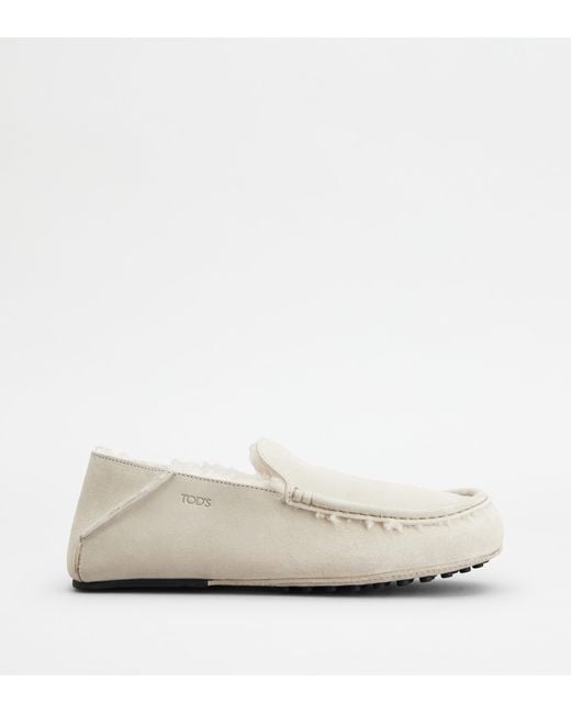 Tod's White Slipper Loafers for men