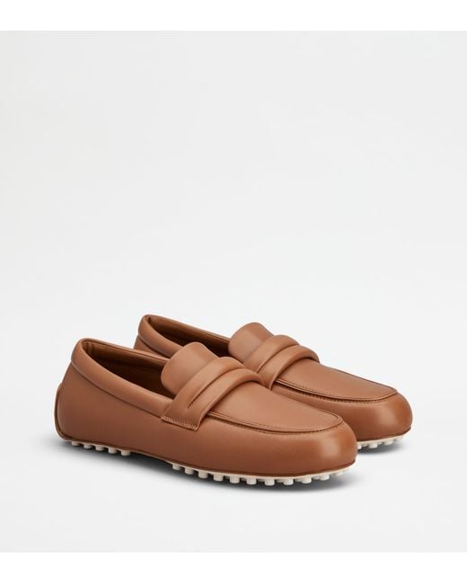 Tod's Brown Gommino Loafers