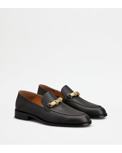 Tod's Black Loafers