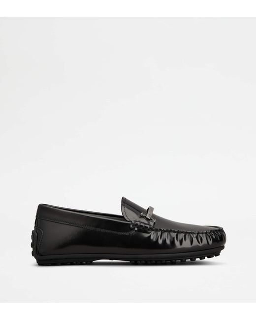 Tod's Black City Gommino Loafers for men