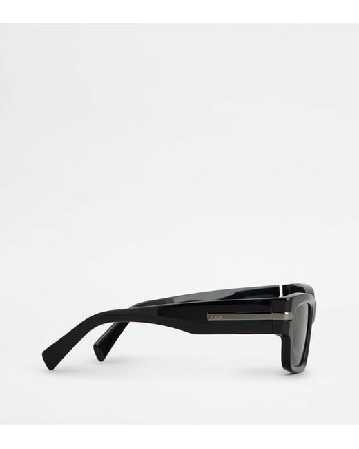 Tod's Black Rectangular Sunglasses for men