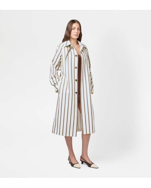 Tod's White Coat With Ribbons