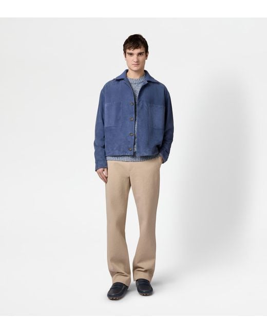 Tod's Blue Coach Jacket for men