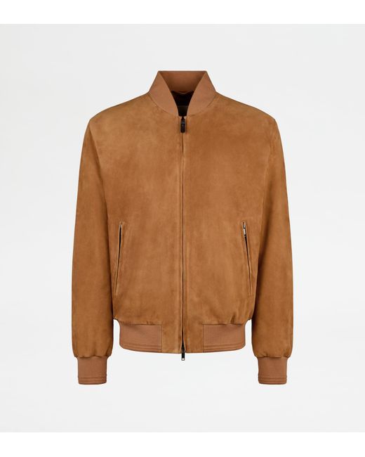 Tod's Brown Bomber Jacket for men