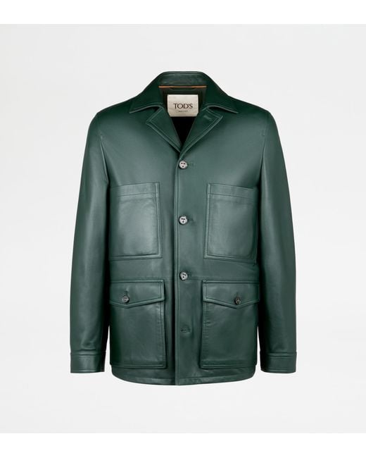 Tod's Green Safari Jacket for men