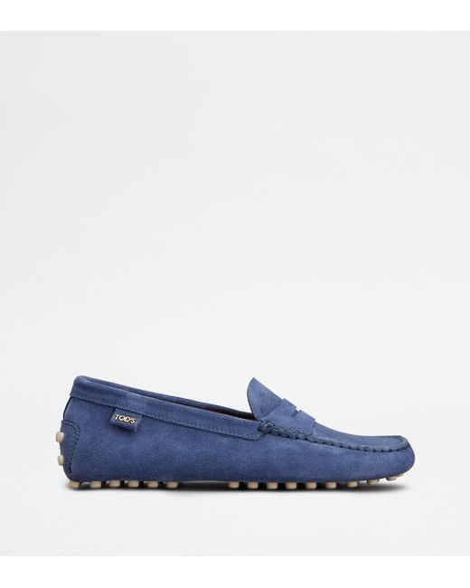 Tod's Blue Gommino Loafers