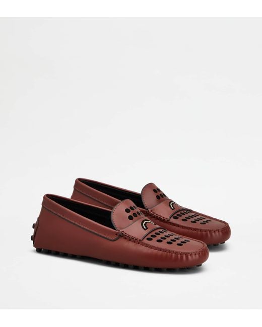 Tod's Red Gommino Loafers