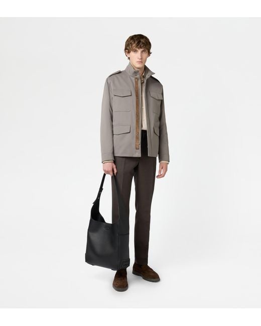 Tod's Gray Field Jacket for men