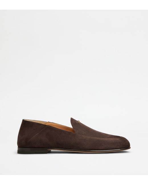 Tod's Brown Mule Loafers