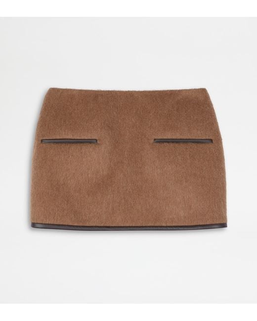Tod's Brown Miniskirt