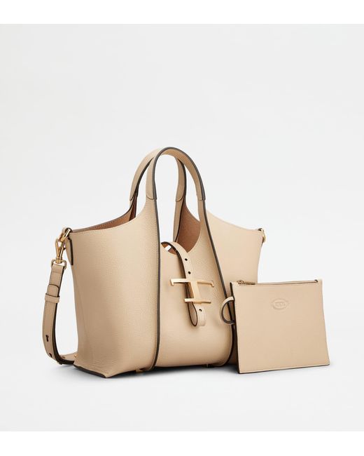 Tod's Natural T Timeless Shopping Bag