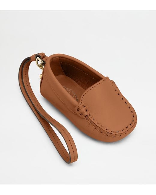 Tod's White Metal Dots Gommino Charm