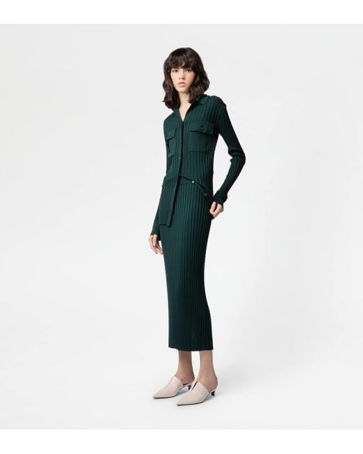 Tod's Green Skirt