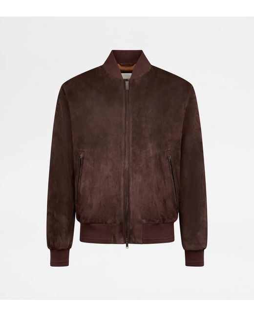 Tod's Brown Bomber Jacket for men