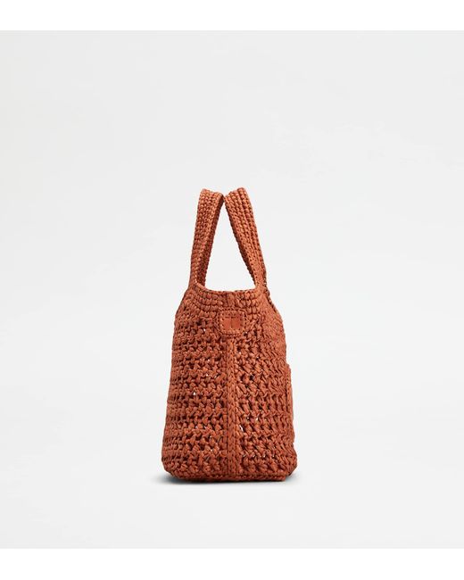 Tod's Red Shopping Bag