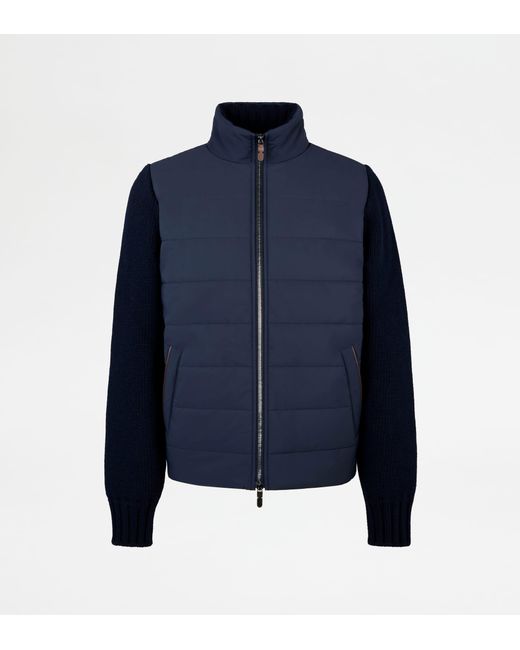 Giacca Bimateriale di Tod's in Blue da Uomo