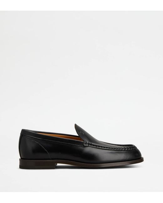 Tod's Black Slipper Loafers for men