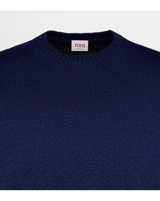 Pull Girocollo di Tod's in Blue da Uomo