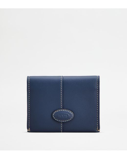 Tod's Blue Card Holder for men