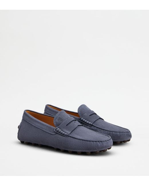 Tod's Blue Gommino Bubble Loafers for men