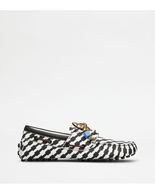 Tod's White Boat Gommino Loafers for men