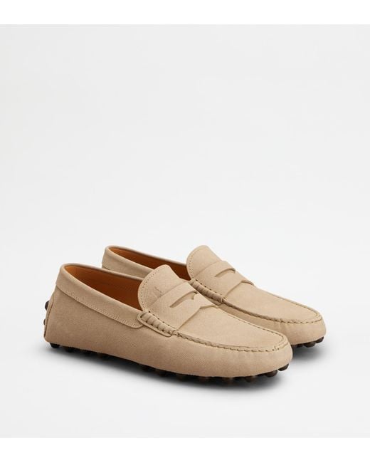 Tod's Natural Gommino Bubble Loafers for men