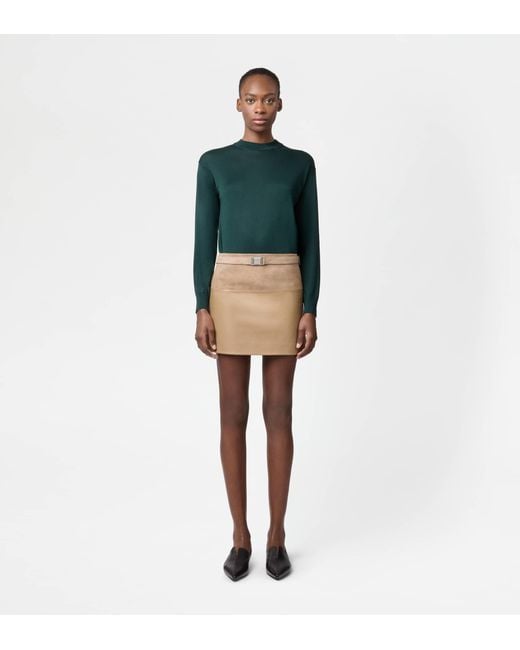 Tod's Natural Miniskirt
