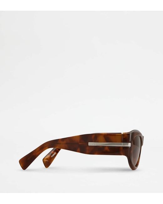 Tod's Brown Rounded Sunglasses