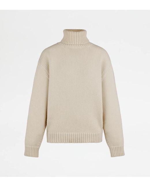 Tod's Natural Turtleneck