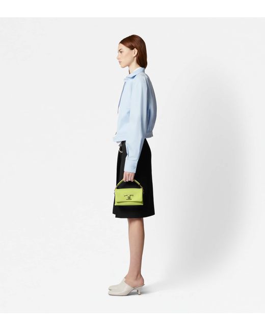 Tod's Green T Timeless Flap Bag In Leather Micro