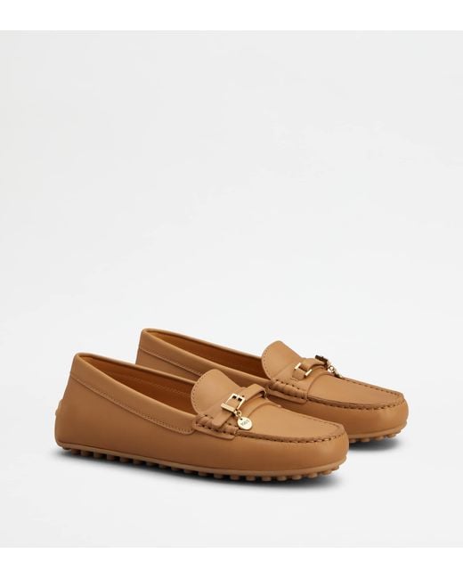 Tod's Brown City Gommino Loafers