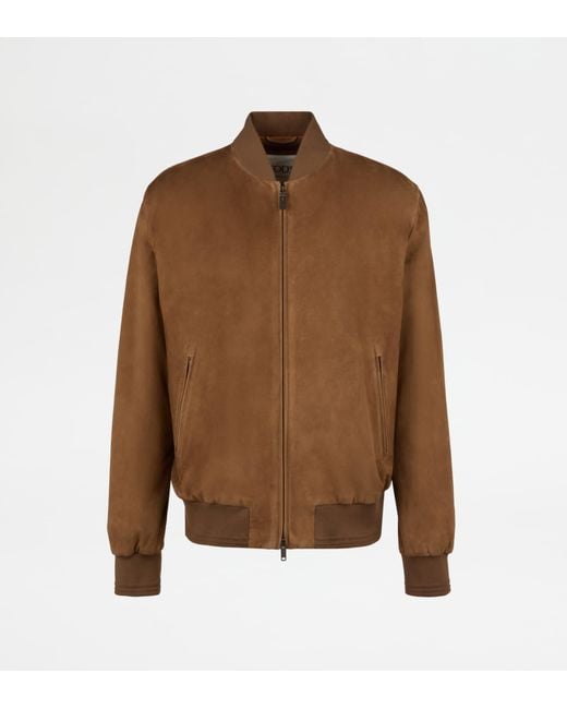 Tod's Brown Brera Bomber Jacket for men
