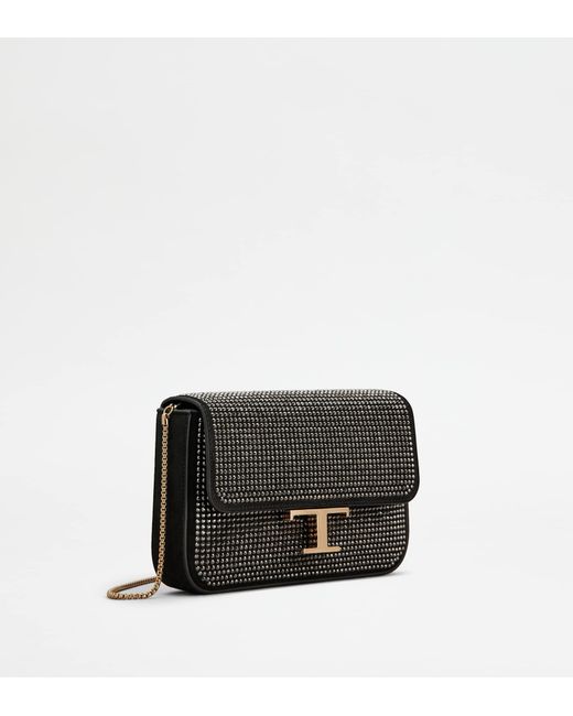 Tod's Black T Timeless Flap Bag