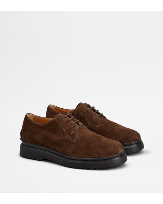 Stringata di Tod's in Brown da Uomo