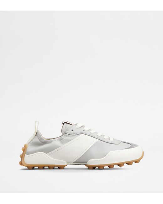Tod's White Sneakers In Leather