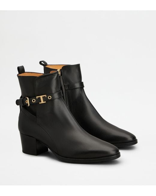 Tod's Black Ankle Boots