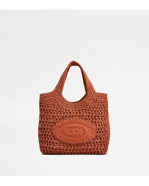 Tod's Red Shopping Bag