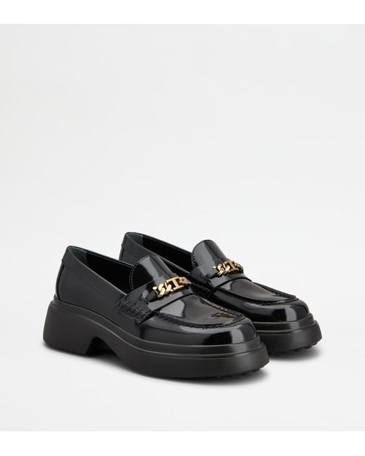 Tod's Black Loafers