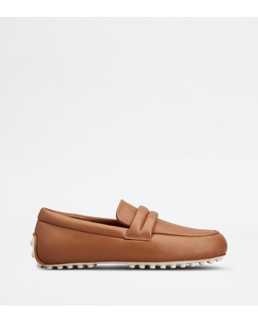 Tod's Brown Gommino Loafers