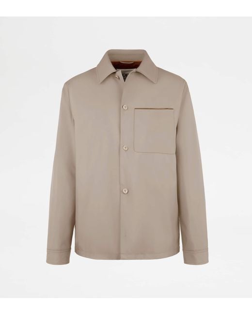 Tod's Natural Shirt Jacket for men