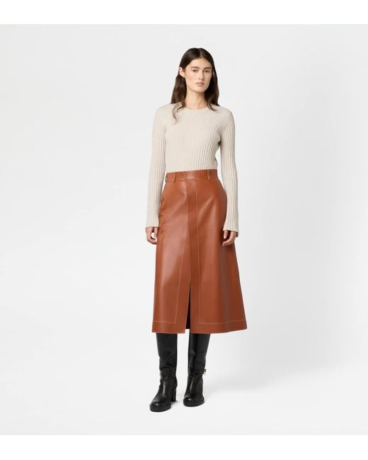 Tod's Brown Wraparound Skirt