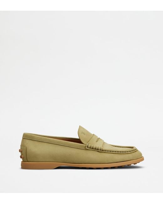 Tod's Green Loafers
