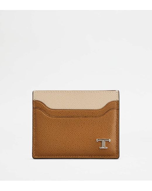 Tod's Brown Card Holder for men