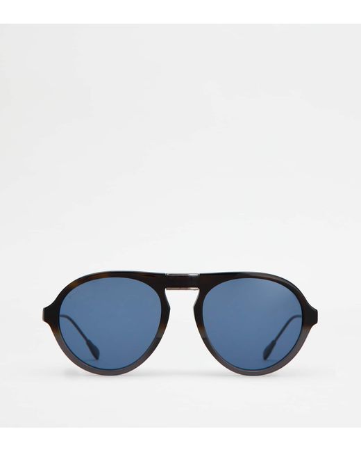 Tod's Blue Faltbare Sonnenbrille