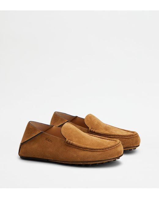 Tod's Brown Slipper Loafers for men