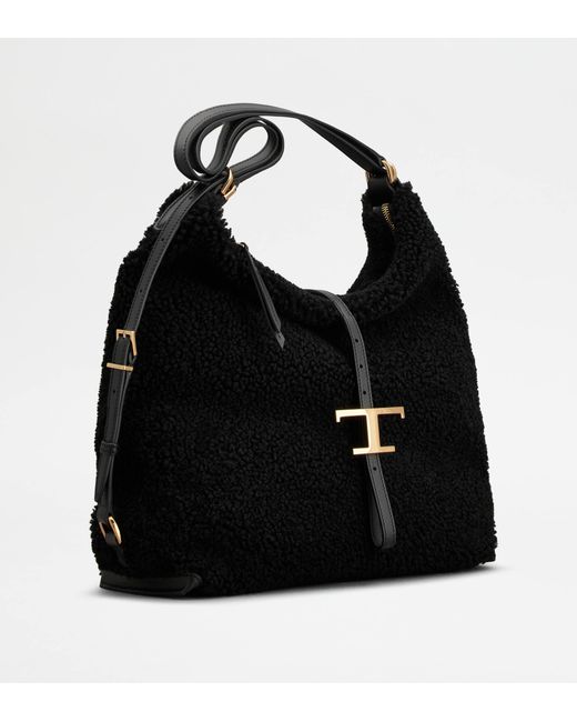 Tod's Black T Timeless Shoulder Bag