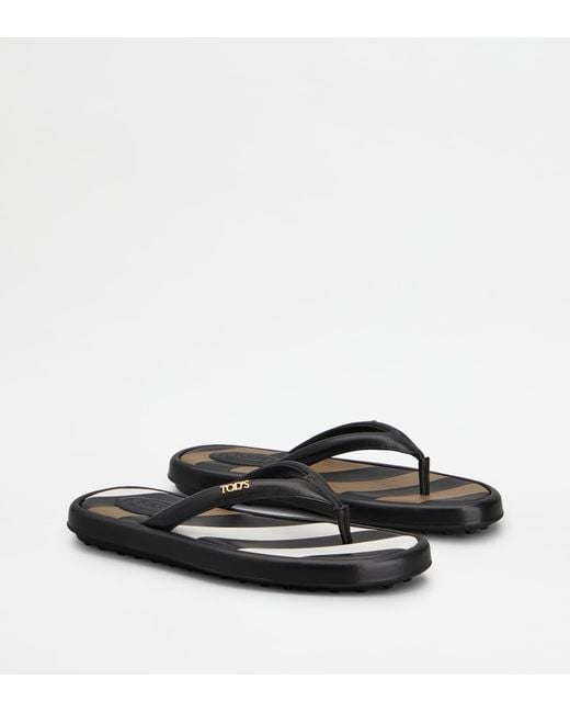 Tod's Black Thongs
