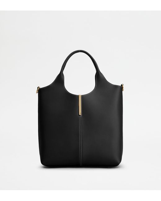 Tod's Black Tote Shopping Bag