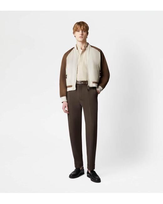 Tod's Brown Trousers With Darts