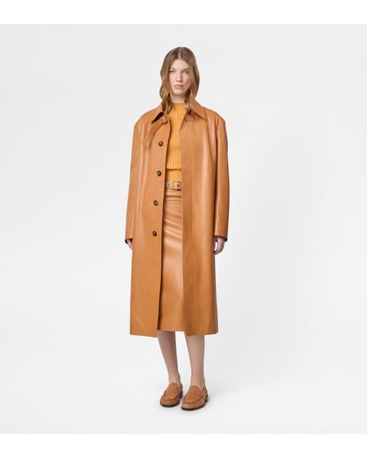 Tod's Orange Skirt